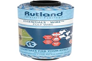 KERBL Rutland Essentials Poly Wire (250 m), biały/niebieski