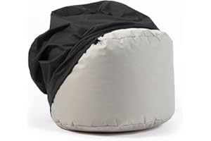 ‎MOKEBO mokebo® Schutzhülle für Outdoor Pouf rund 'Der Ruhestifter', Cover wetterfest & wasserabweisend, Sonnenschutz und Regenschutz für den Ruhestifter, Sitzhocker oder Fußhocker Hülle