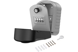 V·RESOURCING Key Storage Security Lock,Wall Mounted Outdoor Large Internal Storage Combination Lock Box with Emergency Unlock & Code Recovery System, to Share and Secure Keys for Home,Office,Garage,Factory etc