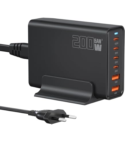 460W USB C Charger Block, 10-Port USB Charging Station GaN III PD Charger Type C & USB A, Dual 65W PC Laptop Fast Adapter For MacBook Pro/Air, IPhone 17, IPad, DELL