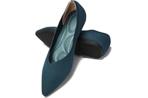 DUUCUB Damen Ballerinas, Frauen Flats,Slip on Pointed Toe Knit Klassische Dress Shoes