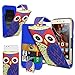Price comparison product image N4U Online® Owl Printed Clip On PU Leather Flip Case Cover For Huawei Ascend P7