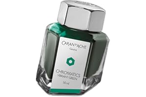 Caran d'Ache 8011-210 - Tinta estilográfica, 50 ml, color verde vibrante