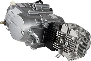 CHIMHOON 125cc Manual Motor Dirt Bike Pit Bike Cross, 125cc 4 Speed 4-Stroke, Single Cylinder 4-Stroke Engine with Air Cooling and Hand-Operated Clutch for Dirt Bike Motorcycle CRF50