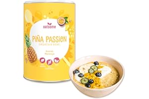 ‎OATSOME OATSOME® Pina Passion | Smoothie Bowl Mit Ananas & Maracuja | 100% Natürlich, Vegan & Ohne Zuckerzusatz + Zusatzstoffe | Einfache Zubereitung | Frühstück & Snack | Superfoods | Limited Edition | 400g