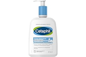 Cetaphil Detergente Viso Schiumogeno Idratante, per Pelle Normale, Secca e Sensibile, con Aloe Vera, Effetto Lenitivo, Senza Profumo, Formato 473 ml