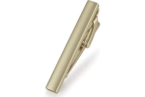 HONEY BEAR Clip Pasador de Corbata - para Hombre Chicos Camisa Necktie Boda Negocio Regalo,Flaco,4.0cm