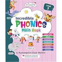 Oswaal Lil Legends Incredible Phonics Level 2 Main Book for Kids