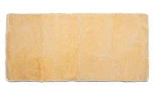 Reissner Lammfelle | MB-VF-90/190 | Lammfell Betteinlage | medizinisch gegerbtes Merino Schaffell | Premium Vollfell Qualität | 90x190cm