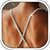 2 Spalline Reggiseno Cristallo Argento - Triple Row, Con Ganci, Per Abiti Sprovvisti, Party E Serate - Foto 11