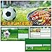 Produktbild 12er Set Fussball & Grillen Einladungskarten mit Umschlägen - Fußball Einladungen für BBQ Grill-Party Jungen Mädchen Kindergeburtstag von BREITENWERK®