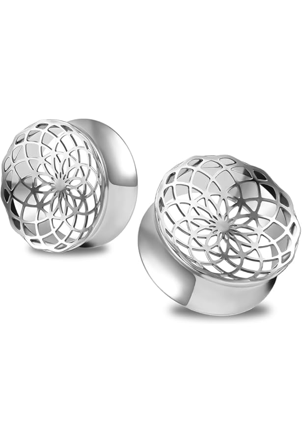 Lot De 2 Écarteurs D'Oreille KOOBODY En Acier Inoxydable - Forme Goutte/Coquillage, Calibre 0G à 25 Mm