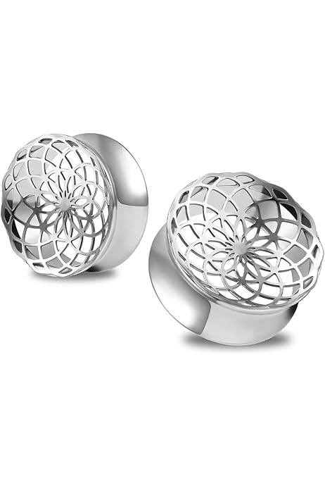 Beydodo Écarteurs D'oreilles En Silicone - Lot De 2 Tunnels Couleur Chair, Taille 00G (10mm), Confortables Et Hypoallergéniques