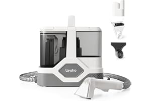 Livatro Carpet Cleaner Machine, 600W, 16KPa Powerful Suction, 2.3L Tank, Self-Cleaning Function, Compact, Portable & Handheld Deep Spot Cleaner for Carpet, Sofa, Car, Upholstery, Stairs, Pet Stains