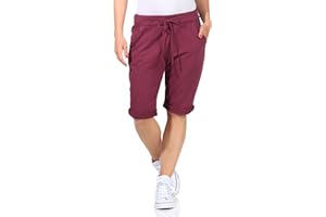 CLEO STYLE Kurze Damen Bermuda, leichte luftige Hose für den Sommer, kurzer Jogger für Freizeit und Strand 1212