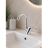 Msk Armat&uuml;r Krom Baston Boru Lavabo Bataryası | Krom Kaplama, Tek Kollu, Lavabo Uyumlu, Parlak Y&uuml;zey, Modern Tasarım