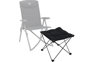 ‎TIMBER RIDGE TIMBER RIDGE Klapphocker Camping Fußhocker Höhe von 46cm Campinghocker gepolstert leicht tragbar als Fußstütze für Camping Garten Strand 48x48x46cm belastbar bis 80kg