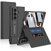 Aksesuarcim Samsung Galaxy Z Fold 8 Ultra ile Uyumlu Kılıfı Kartlıklı Kamera Lens Korumalı Suni Deri Standlı İnce Kapak Kıpta