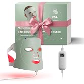 Nanoleaf LED Facial Therapy Mask, 7 Modes, Portable Red Light with NIR LED | Portable Red Light, Phototherapy Mask 5-10 Minut