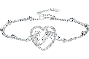 Arrebol Bracelet Femme Argent Sterling 925 Bracelet Animaux, Bijoux Original Cadeaux pour Femmes Mère épouse Fille - Réglable(16cm+4)