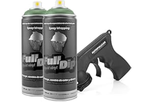 AutoFullCar Full Dip Pack 2 Spray FULLDIP + Regalo Adaptador Spray - TiendaFullDip.com (Verde Militar)