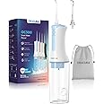 ORACURA Smart Water Flosser OC100 in White colour with 300ml water tank capacity| 18+6 Months Warranty | Portable & Rechargeable | IPX7 Waterproof | 3 Modes | Flossing at Home and Travel