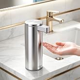 Automatic Soap Dispenser Stainless Steel:3 Modes,0.2s Fast Sensor | Anti-clogging Pump, No Drip, Waterproof Design, USB-C Rec