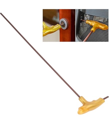 Clé En T 6 Pans SOURCING MAP 3mm Extra Long Bras Poignée T Finition Chrome Clé Hexagonale