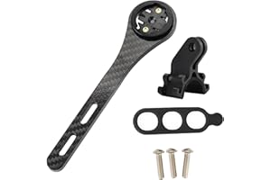 Hominas Soporte para Computadora de Bicicleta de Fibra de Carbono Soporte de Manillar Integrado Compatible para Garmin Edge