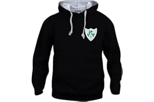 OLD SCHOOL FOOTBALL Republic of Ireland Retro Football Hoodie Embroidered Logo