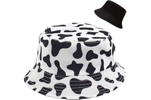 crazy bean Sombrero de Pescador Unisex Algodón Plegable Bucket Hat Cara Sonriente Mujer Hombre al Aire Sombrero de Sol para Playa Camping Verano Gorros