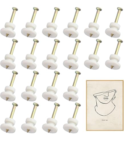 4 haken met drie punten Löwe Dell'Era voor het ophangen van foto's - ophangdoos - Made in Italy