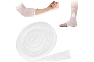 PCSFOE Pansement tubulaire en maille respirante - Pour poignets, coudes, pieds, jambes - 2 m x 3,8 cm