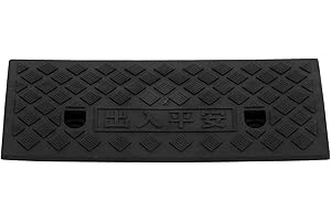 Cuque Bordsteinrampe, 5 cm, Auffahrrampe, tragbar, für Einfahrtfahrzeuge, Lieferung für Bankstellen (schwarz)
