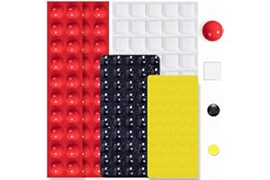 BLEWAY Bump Dots for Visually Impaired 165 Pcs Combo Pack(Red,Yellow,White,Black) - Low Vision Aids Braille Stickers Raised Tactile Dots for Elderly, Blind