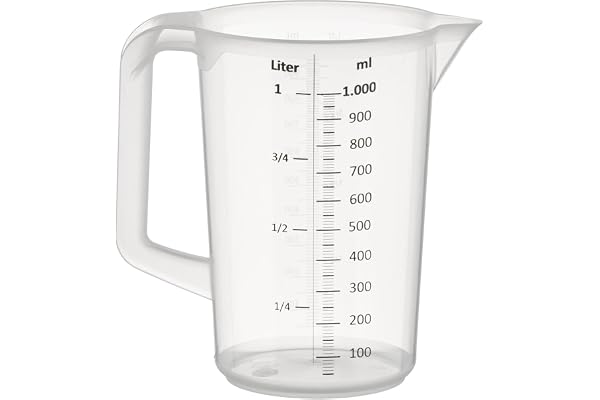 APS pichet gradué Ø 12 cm, H: 17 cm, 1 Liter Polypropylen