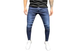 LUNULE Herren Jeanshose Skinny Fit Modell Jeans-Hose Lange Stretch Cargo Jeans Für Männer Sport Jogger Sporthose Casual Jeans Herren Slim Tapered Freizeithose