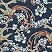 Produktbild Graceful Living 6603 Vlies-Tapete China Vogel auf Kiefer dunkel-blau