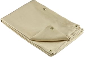 Neiko 10909A 6' x 8' Fiberglass Welding Blanket, Fire Blanket for Welding, Welding Blanket with Brass Grommets, Flame Retardant Fabric, Small Welding Blanket Fireproof, Fire Retardant Fabric