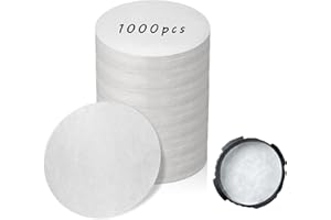 MLKSI 1000pcs Disposable Coffee Filters Papers Compatible with AeroPress Standard Portable Coffee Maker, Espresso Paper Filters for AeroPress Glass Machine, White