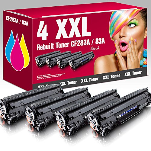 ms-point® 4x kompatibler Toner für HP LaserJet Pro MFP M120 M125A M125NW M125RNW M126A M126NW M127FN M127FP M127FW M128FN M128FP M128FW M200 M201DW M201N M202DW M202N M220 M225DN M225DW M226DN M226DW CF283A 83A