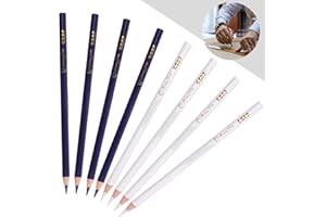 Neerow 8 Stück Schneiderkreide, Schneiderkreidestift, Nähkreide Stoffkreide, Nähen Bleistift, Stoff Marker Stift für Schneiderei Nähen Notizen Basteln (2 Farben)