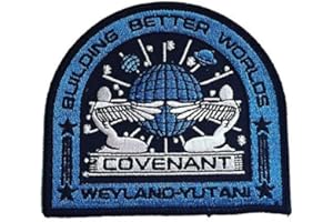 SUPER6PROPS Alien Covenant Weyland Yutani Building Better Worlds Embroidered Iron On Patch (100mm x 90mm)