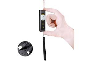 POPOMAN Metro Laser 30M, Misuratore Laser Digitale, Ricarica di Tipo C, Taglia mini e 5 Modalità di Misurazione, Cambio Unità Ft/In/M, Distanza/Area/Volume/Pitagora, IP54 - A8 Nano