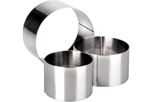 Space Home - Set di Chef Coppapasta "Anello" - Stampo Tagliapasta - Acciaio Inox - Set-3