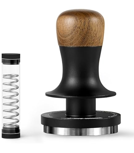 Espresso Tamper 53.3mm, Coffee Tamper With Spring Loaded Tamper, Adjustable Depth, Stainless Steel Base Espresso Coffee Tamper Fits For All 51mm 52mm Espresso Machine