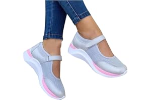 NUSGEAR 2023 Baskets Chaussures femmes Faciles à mettre et à enlever Sandales compensées à Chaussures à semelles épaisses Sandales De Sport à Glissière Orthopédiques Pour Femmes, Sandales Confortables Sport