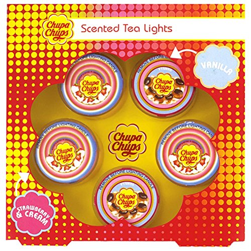 Preisvergleich Produktbild Offizielle Chupa Chups Duftkerzen Teelichter 5er-Set