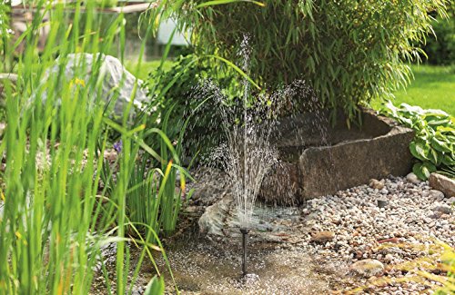 Solar Teichpumpe 10 Watt Solarmodul 610 l/h Förderleistung 1,5 m Förderhöhe Komplettset Gartenteich, 101013 - 4