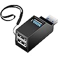 InfiDeals 3 Port USB 2.0 HUB, High Speed Power Mini Data Adapter Extension for Laptop Computer PC Flash Drive
